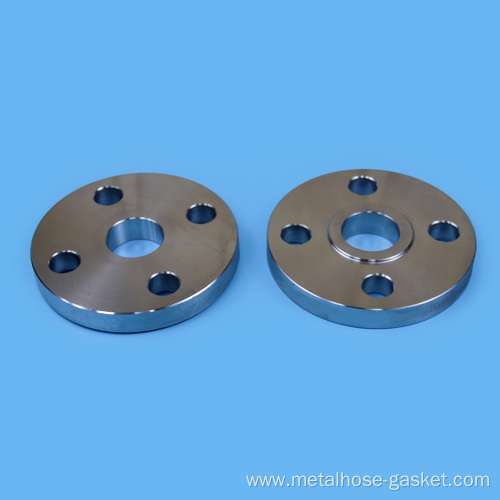 Flat welded plate flange